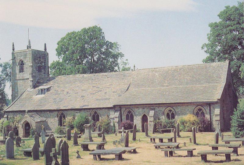 St Marys - postcard.jpg - St Mary's Church and churchyard - from a postcard - date unknown.